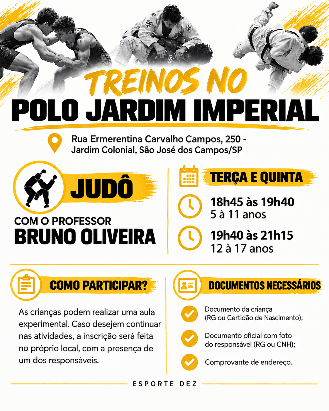 TREINOS NO POLO JARDIM IMPERIAL