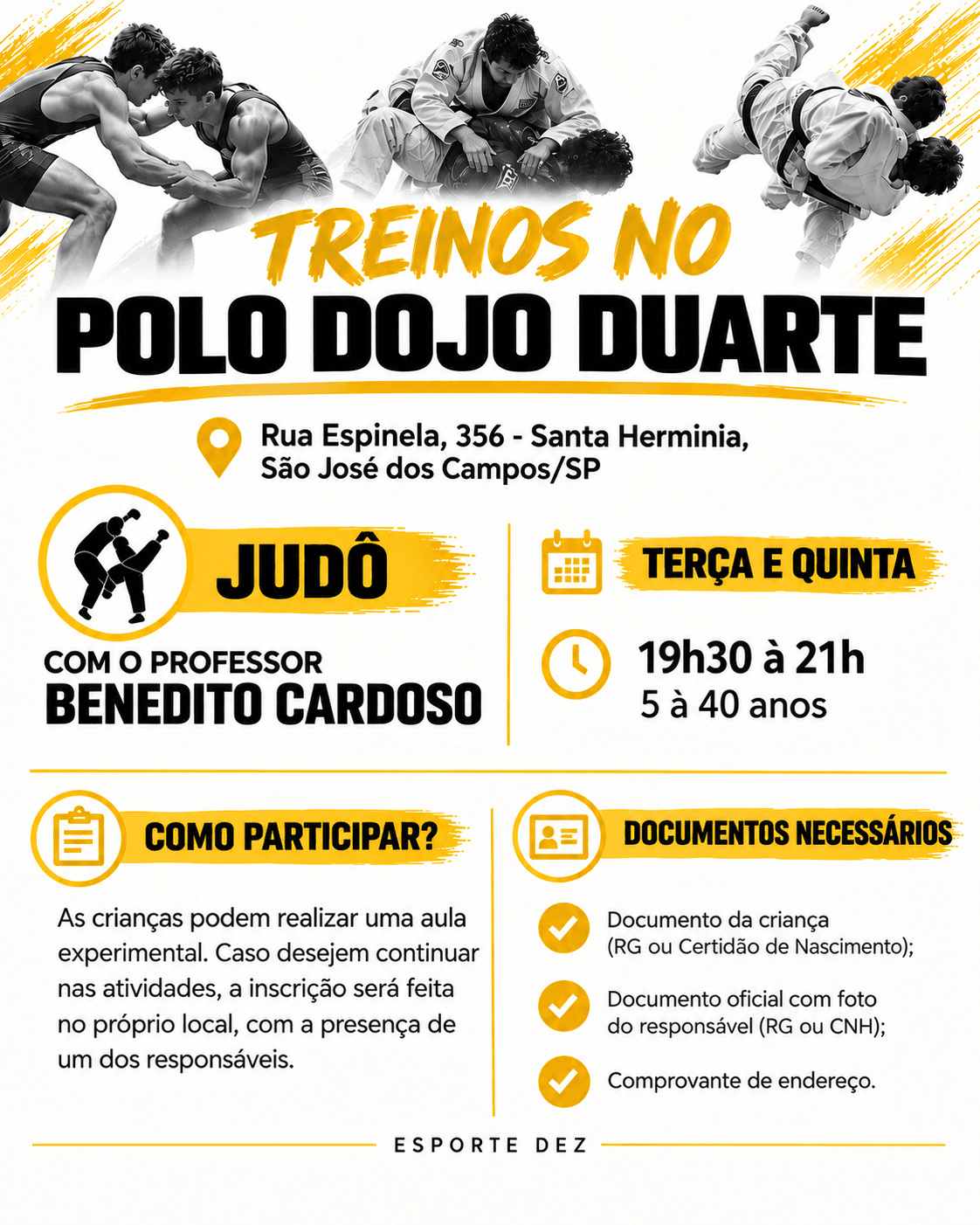 TREINOS NO POLO DOJO DUARTE