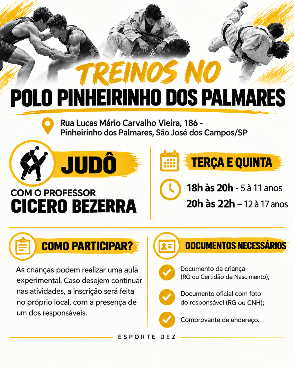 TREINOS NO POLO PINHEIRINHO DOS PALMARES