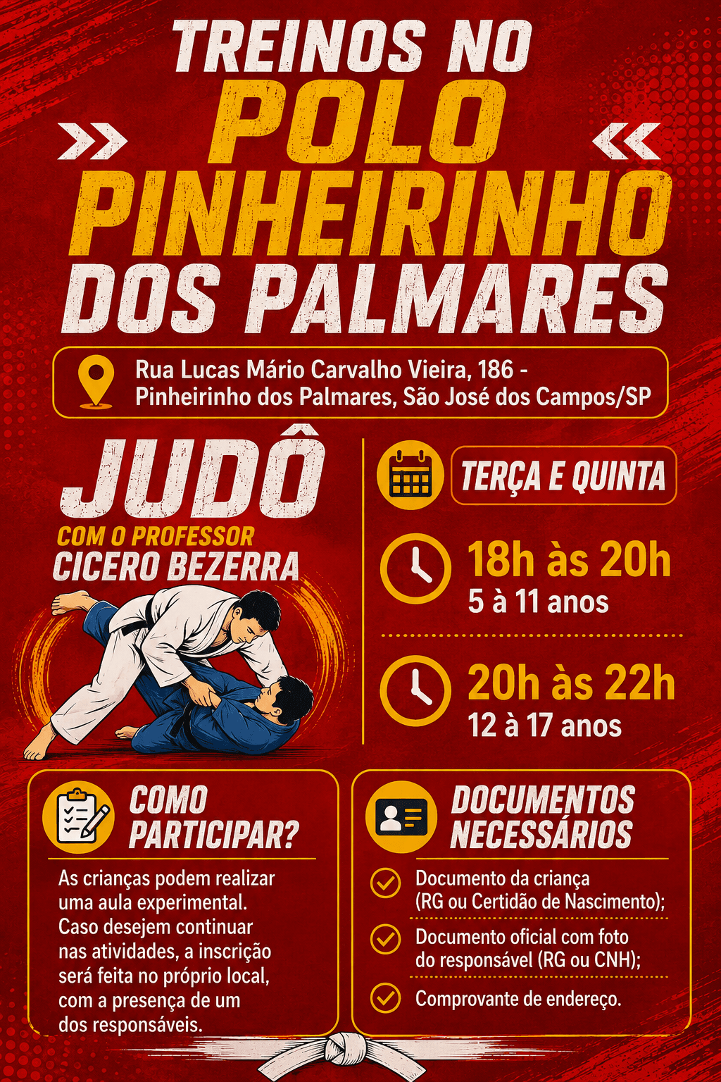 TREINOS NO POLO PINHEIRINHO DOS PALMARES
